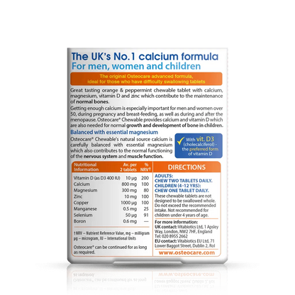 Vitabiotics - Osteocare Chewable - GOLDFARMACI