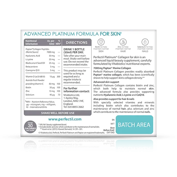 Vitabiotics - Perfectil Platinum Collagen Skin Drink 10x50ml - GOLDFARMACI