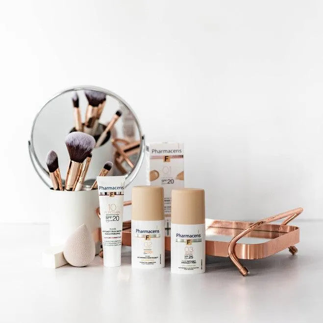 Pharmaceris - F-Line - Protective-Corrective Fluid Foundation - SPF50+ - GOLDFARMACI