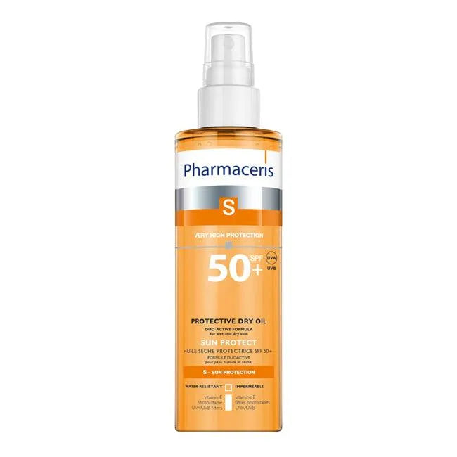 Pharmaceris - S-Line - Protective Dry Oil Vit E Duo-Active SPF50+ - GOLDFARMACI