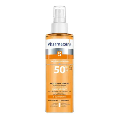 Pharmaceris - S-Line - Protective Dry Oil Vit E Duo-Active SPF50+ - GOLDFARMACI