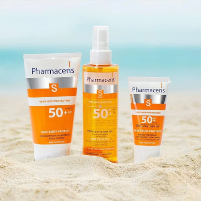 Pharmaceris - S-Line - Protective Dry Oil Vit E Duo-Active SPF50+ - GOLDFARMACI