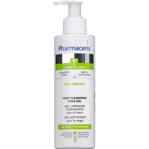 Pharmaceris - T-Line - Puri-Sebogel Antibacterial Face Gel Wash - GOLDFARMACI