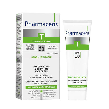 Pharmaceris - T-Line - Sebo-Moistatic SPF30+ - GOLDFARMACI