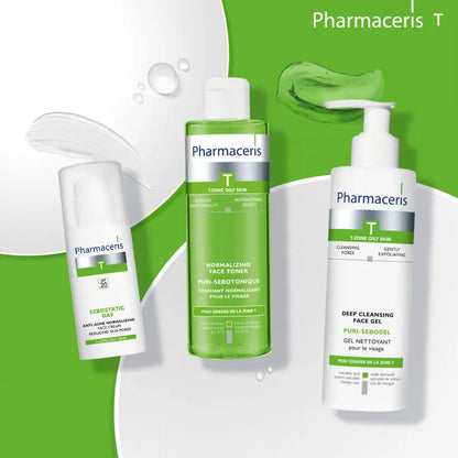 Pharmaceris - T-Line - Puri-Sebogel Antibacterial Face Gel Wash - GOLDFARMACI