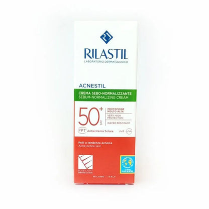 Rilastil - Sun System Acnestil Sebum-Normalizing Cream SPF50+ - GOLDFARMACI