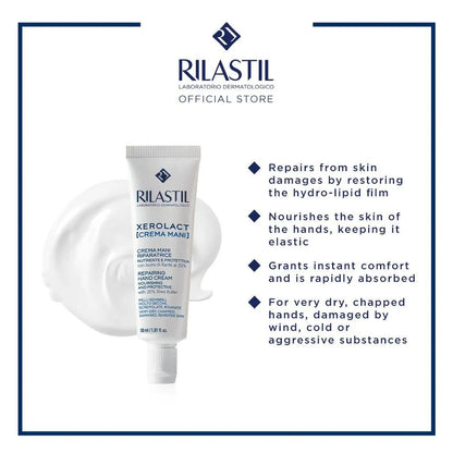 Rilastil - Xerolact Repairing Hand Cream - GOLDFARMACI