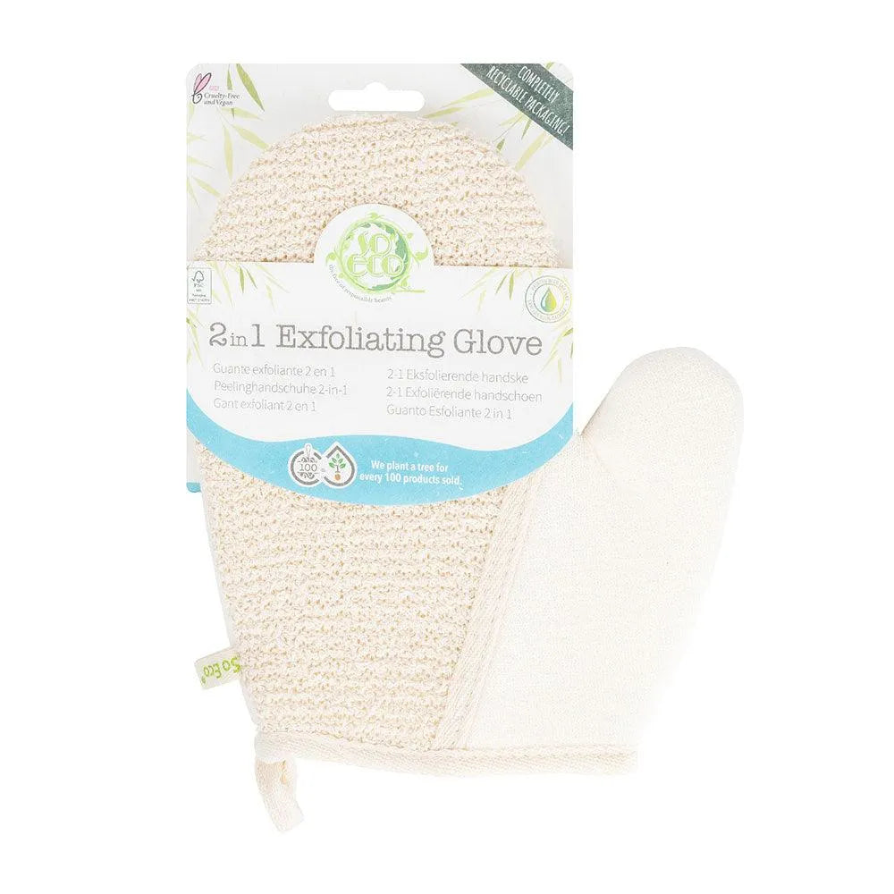 So-Eco - 2-1 Exfoliating Glove: Dual-Sided Exfoliation & Smoothing - GOLDFARMACI