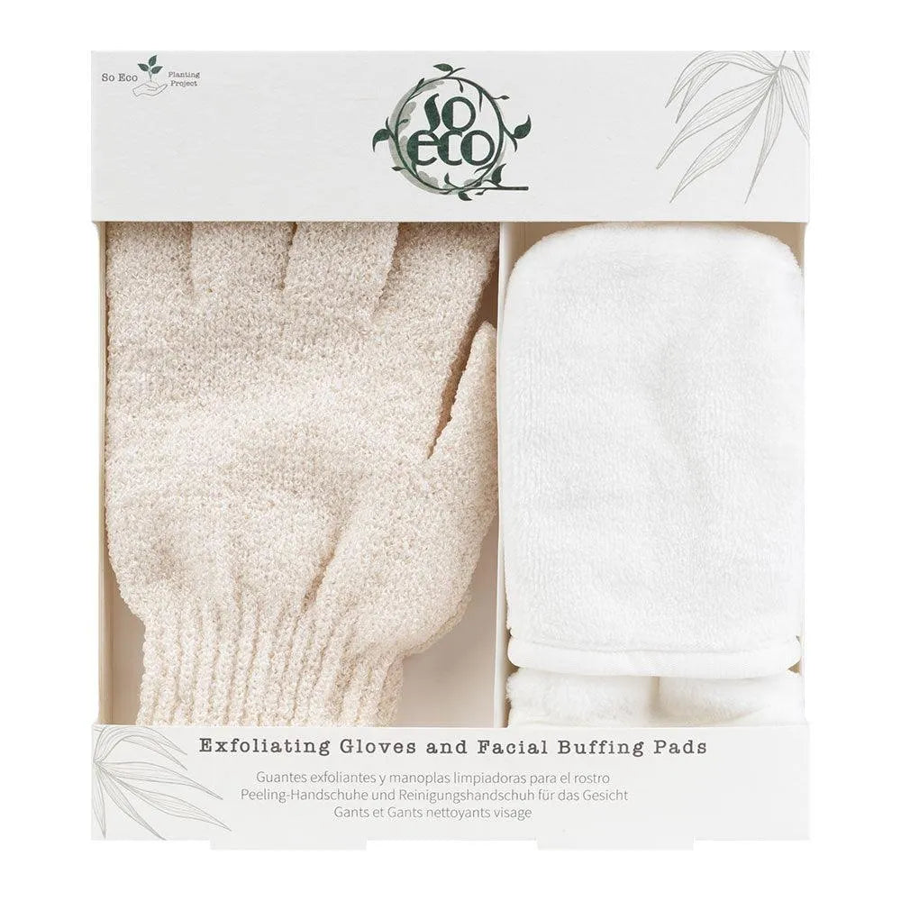 So-Eco - Exfoliating Gloves and Facial Buffing Pads - GOLDFARMACI