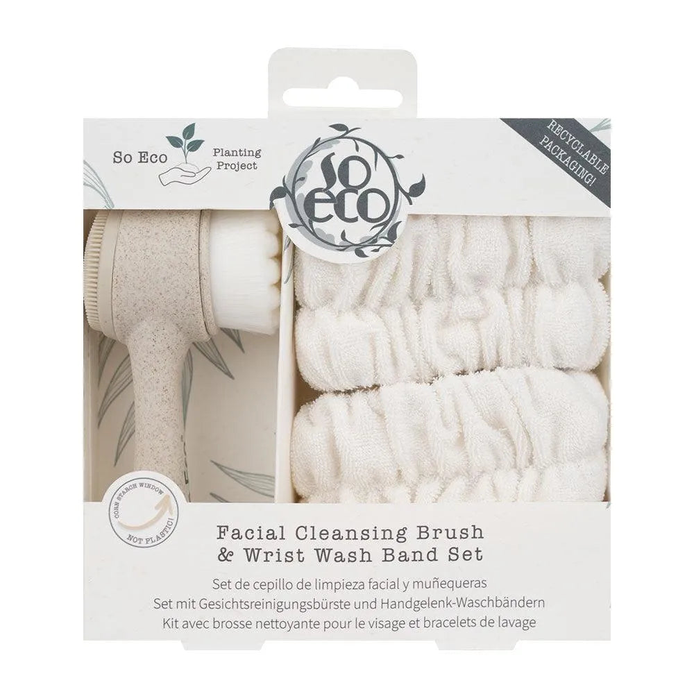 So-Eco - Facial Cleansing Brush and Wrist Wash Band Set - GOLDFARMACI