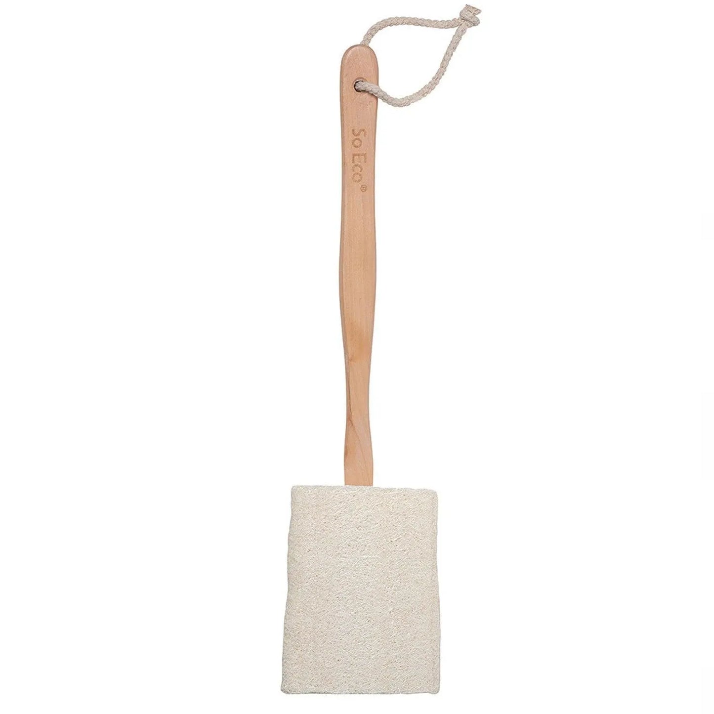 So-Eco - Flat Loofah with Wooden Handle - GOLDFARMACI