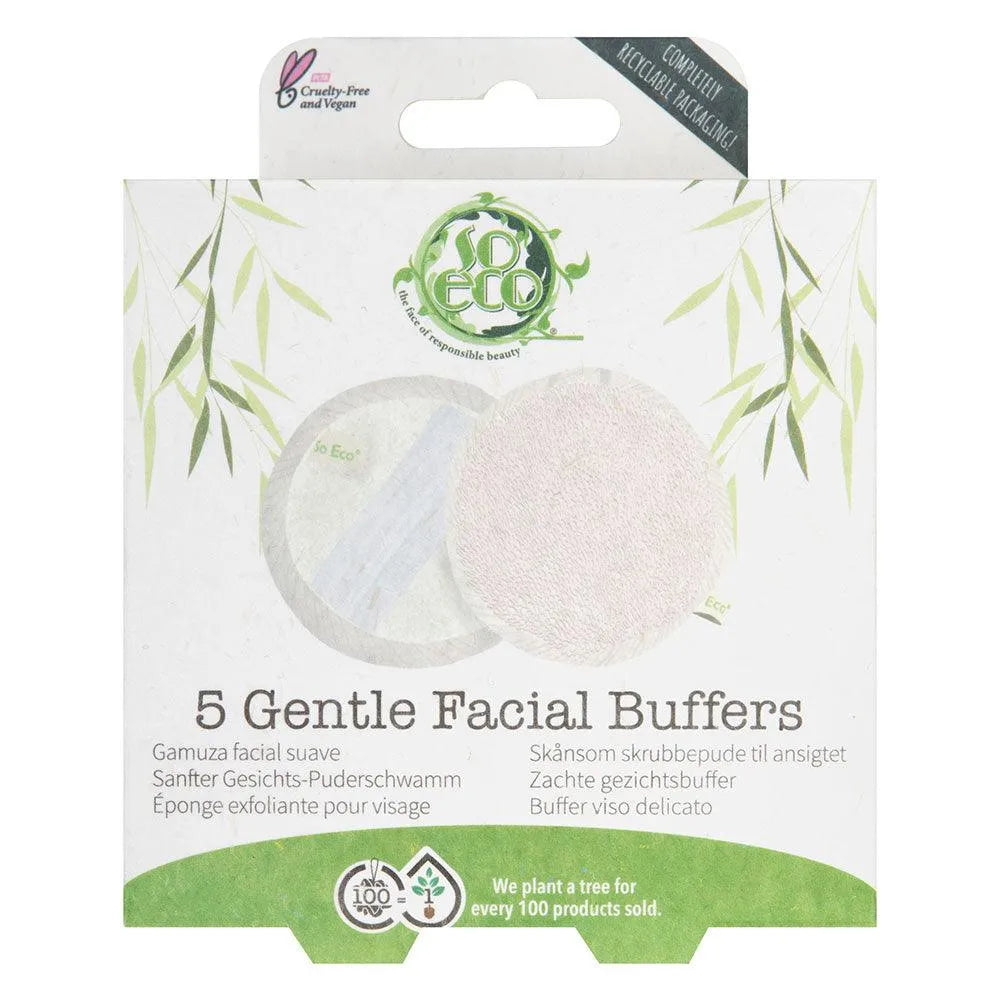 So-Eco - Gentle Facial Buffers – 5 Pack - GOLDFARMACI