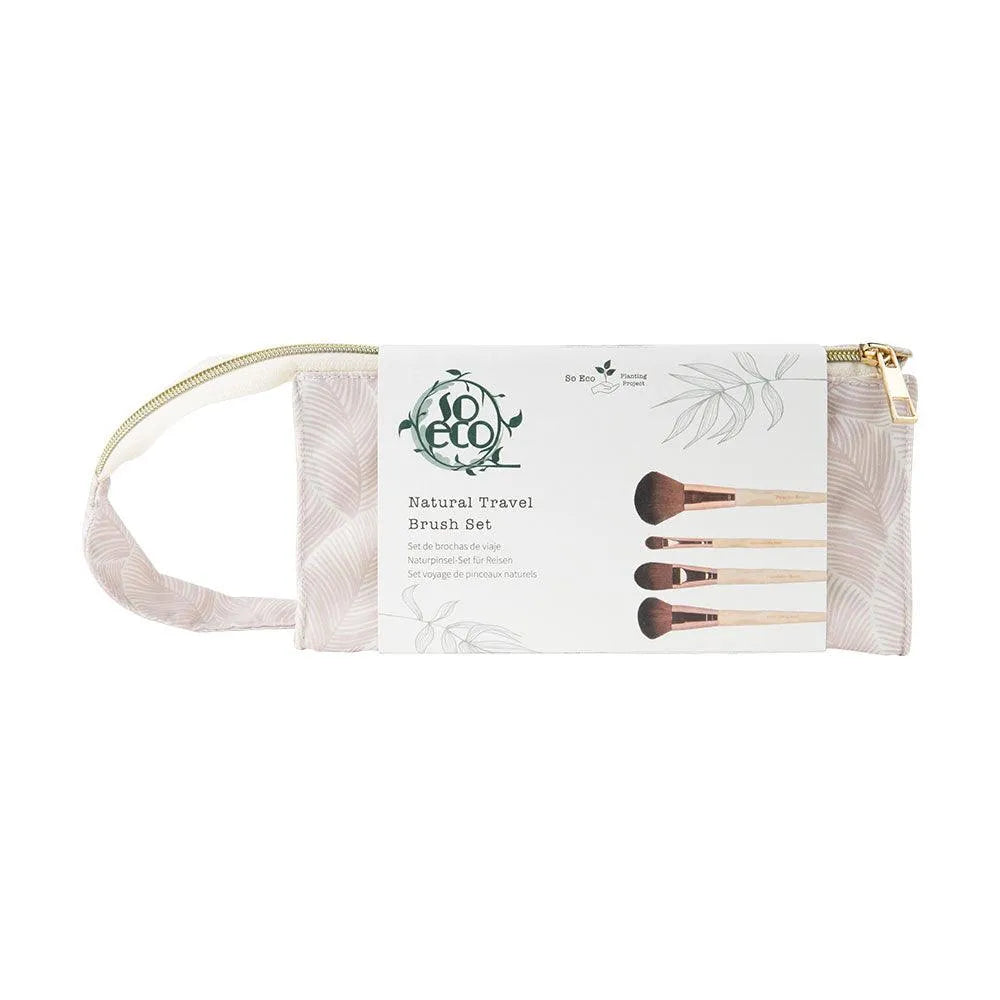 So-Eco - Natural Travel Brush Set Neutral - GOLDFARMACI