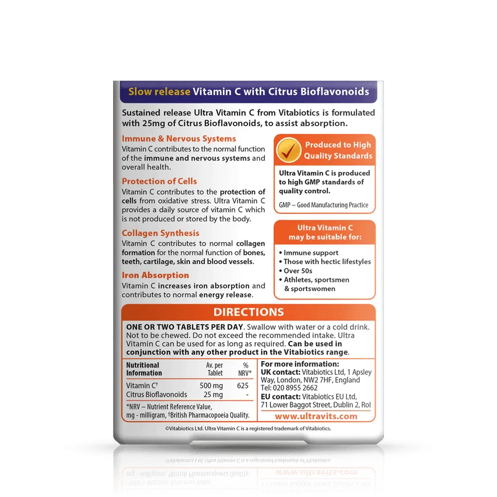 Vitabiotics - Ultra Vitamin C 60Tabs - GOLDFARMACI