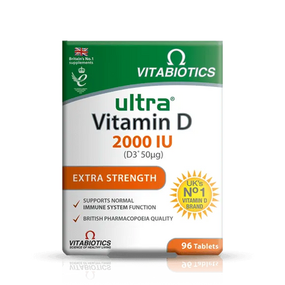 Vitabiotics - Ultra Vitamin D 2000IU 96Tabs - GOLDFARMACI