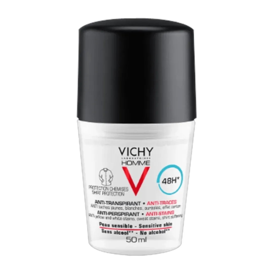 Vichy - Homme Anti-Transpirant Anti-Traces 48H Roll-On - GOLDFARMACI