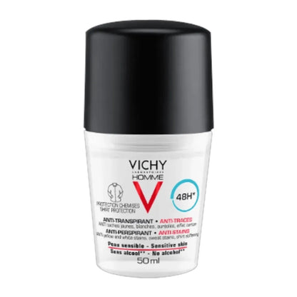 Vichy - Homme Anti-Transpirant Anti-Traces 48H Roll-On - GOLDFARMACI