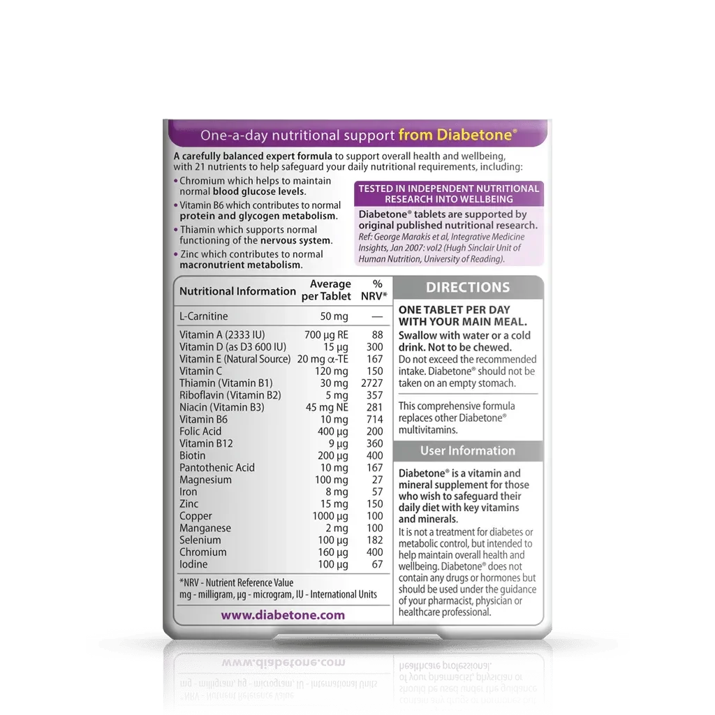 Vitabiotics - Diabetone Original 30Tab - GOLDFARMACI