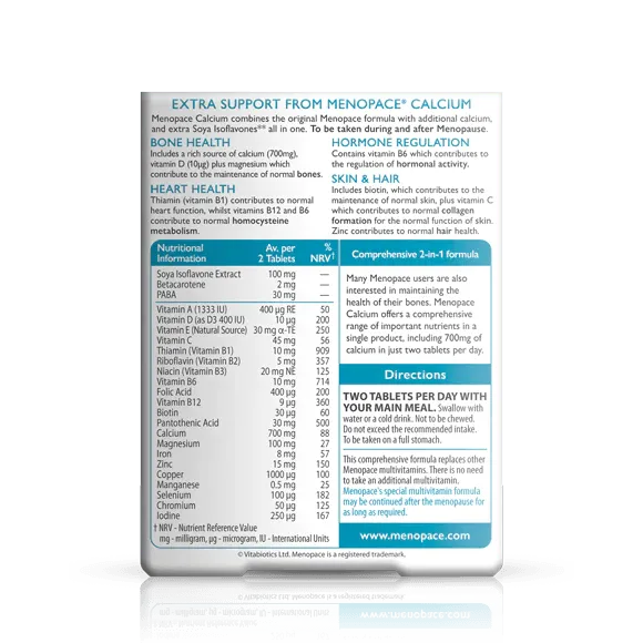 Vitabiotics - Menopace Calcium - GOLDFARMACI