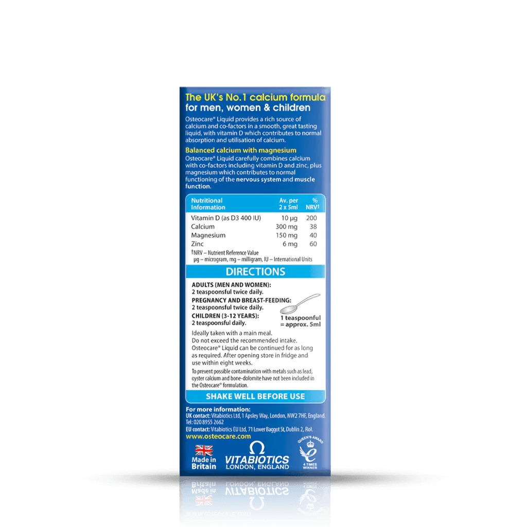 Vitabiotics - Osteocare Liquid 200ml - GOLDFARMACI