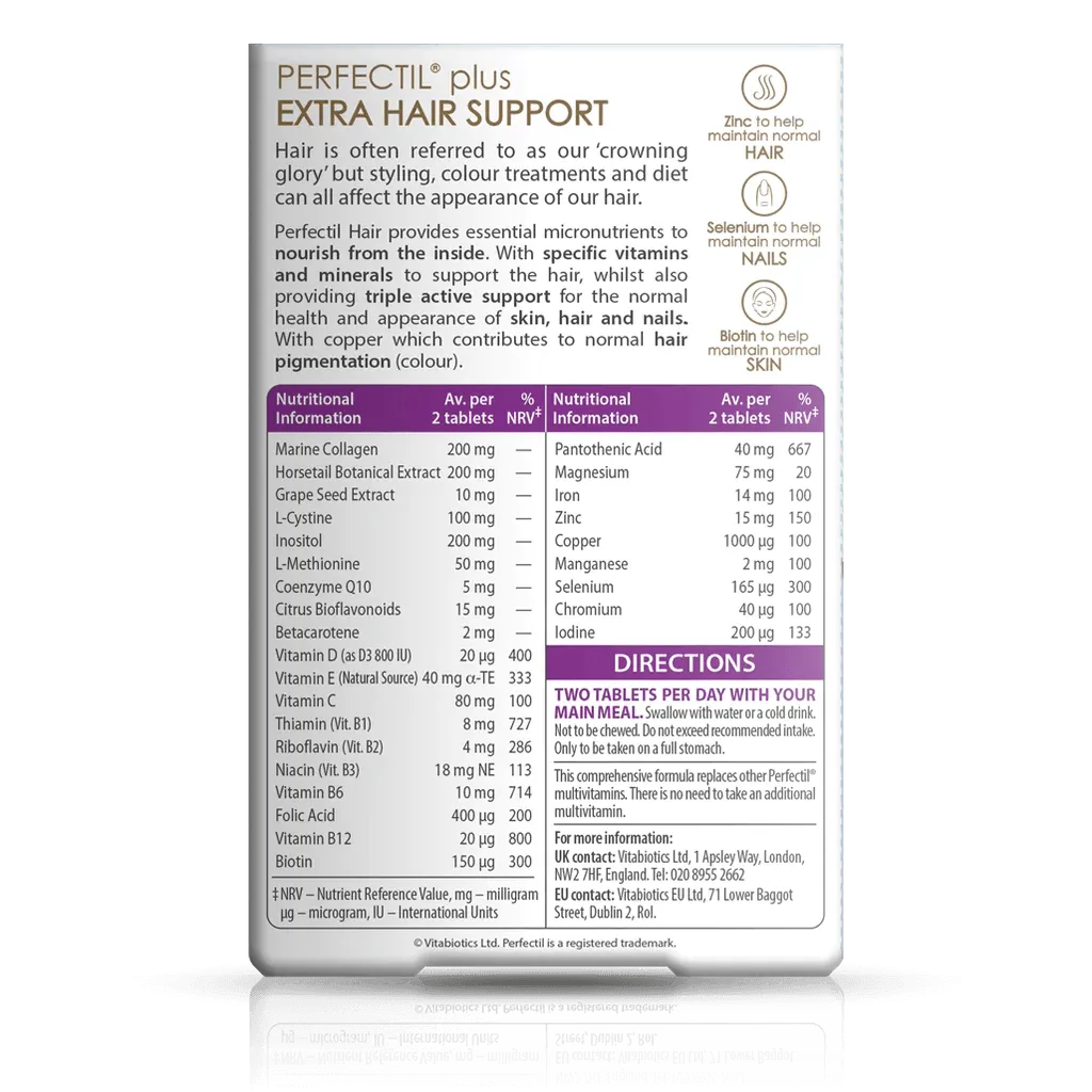 Vitabiotics - Perfectil Hair - GOLDFARMACI