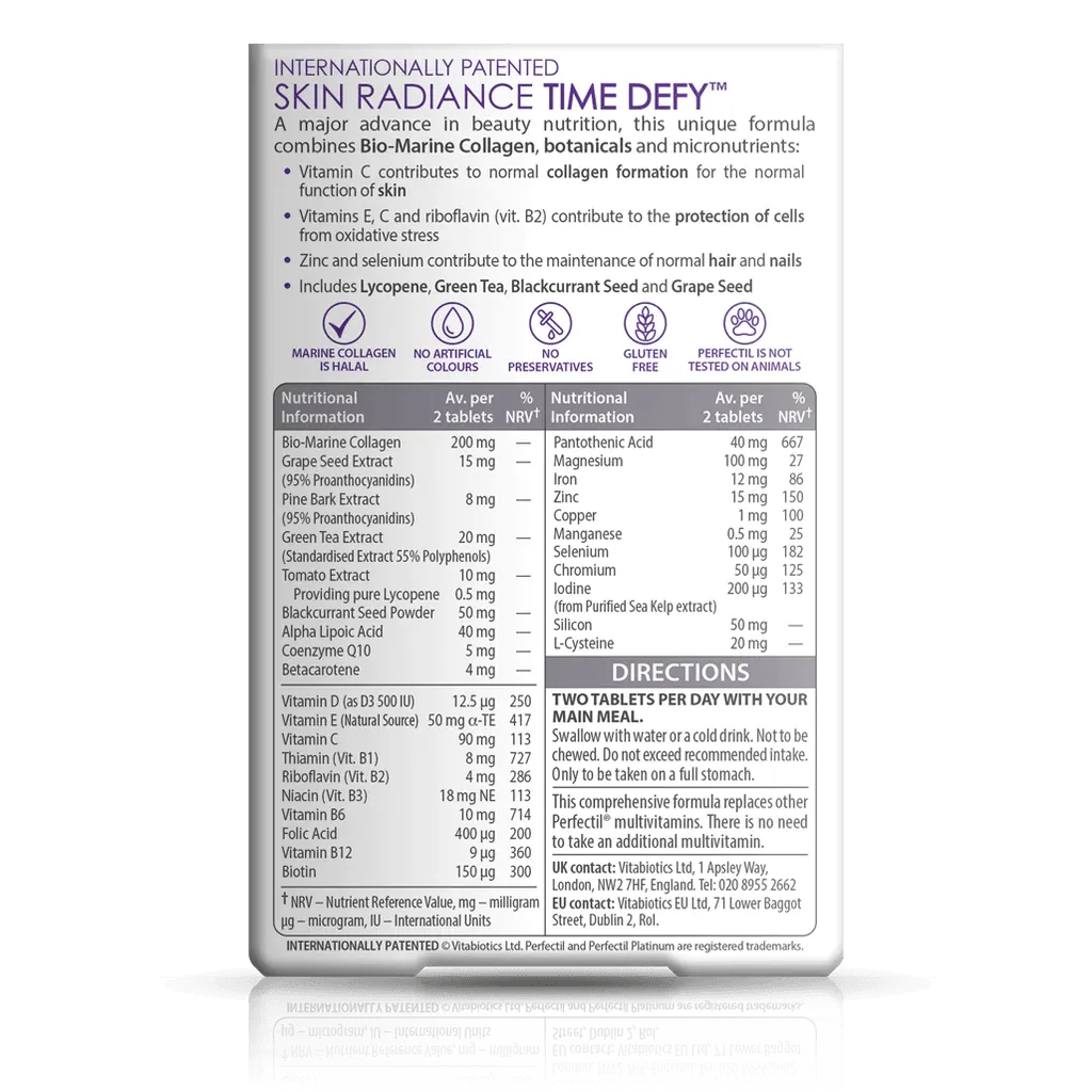 Vitabiotics - Perfectil Platinum Radiance - GOLDFARMACI