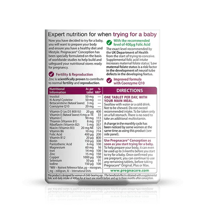 Vitabiotics - Pregnacare Conception - GOLDFARMACI