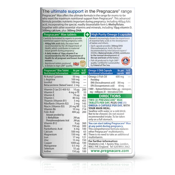 Vitabiotics - Pregnacare Max 84Tabs - GOLDFARMACI