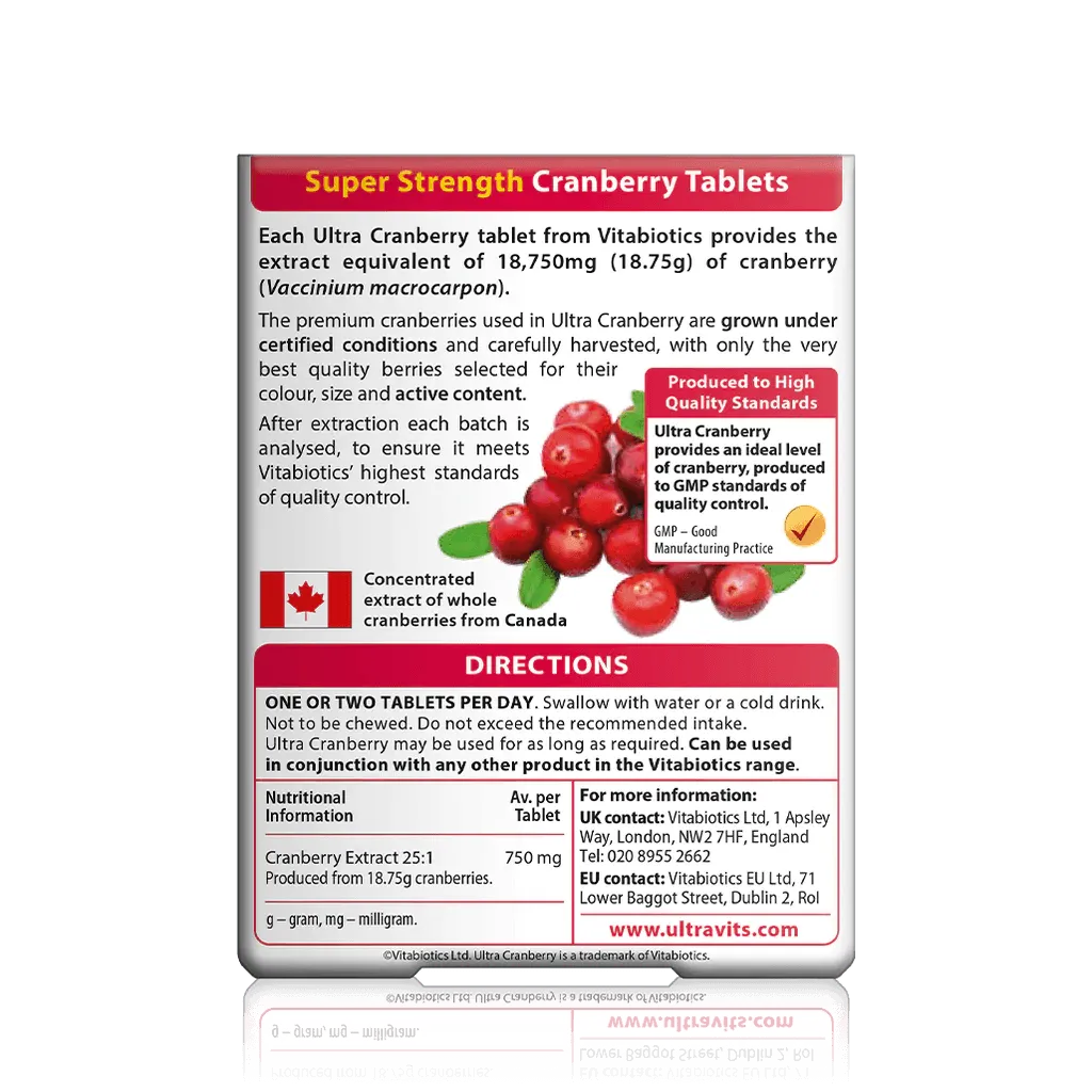Vitabiotics - Ultra Cranberry 30Tabs - GOLDFARMACI