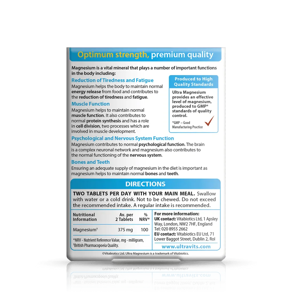 Vitabiotics - Ultra Magnesium 60Tabs - GOLDFARMACI