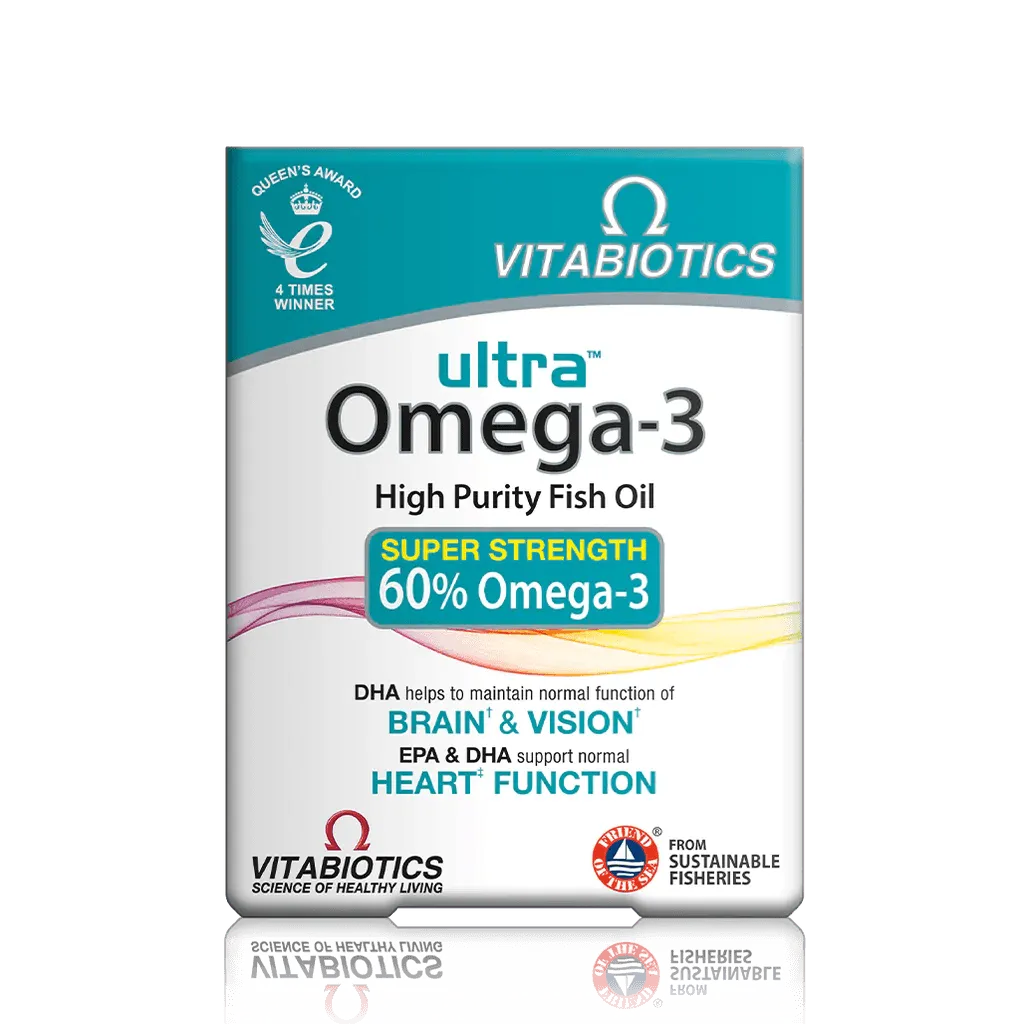 Vitabiotics - Ultra Omega-3 High Purity Fish Oil 60Tabs - GOLDFARMACI