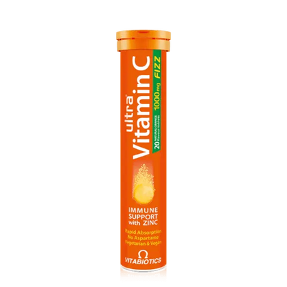 Vitabiotics - Ultra Vitamin C Fizz 20 Effervescent Tablets - GOLDFARMACI