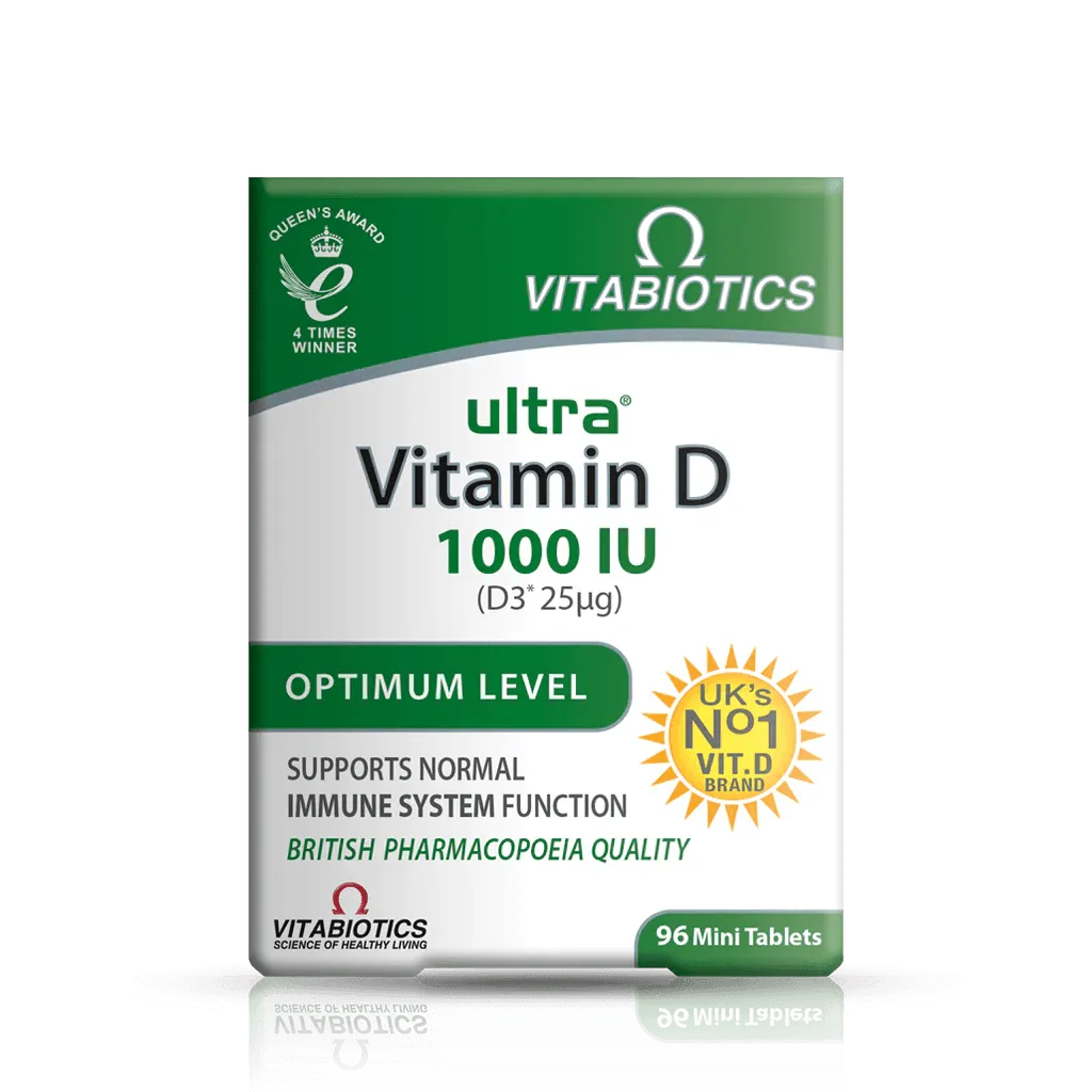 Vitabiotics - Ultra Vitamin D 1000IU 96Tabs - GOLDFARMACI