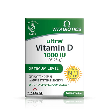 Vitabiotics - Ultra Vitamin D 1000IU 96Tabs - GOLDFARMACI