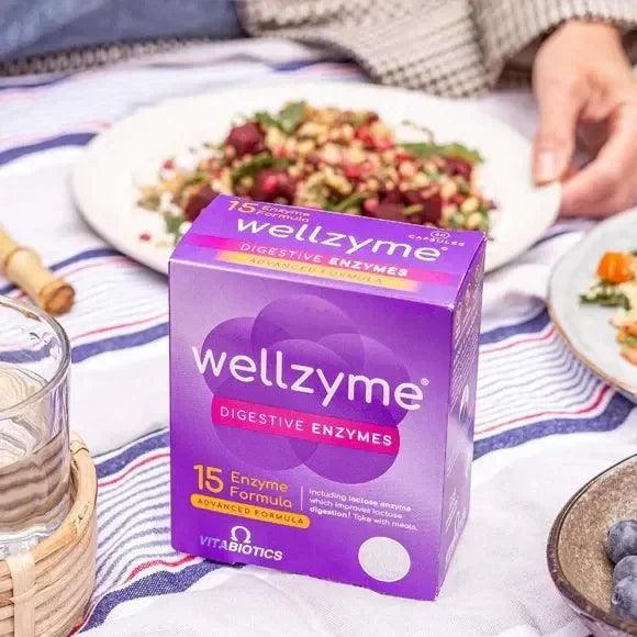 Vitabiotics - Wellzyme Digestive Enzymes Advanced 60Caps - GOLDFARMACI