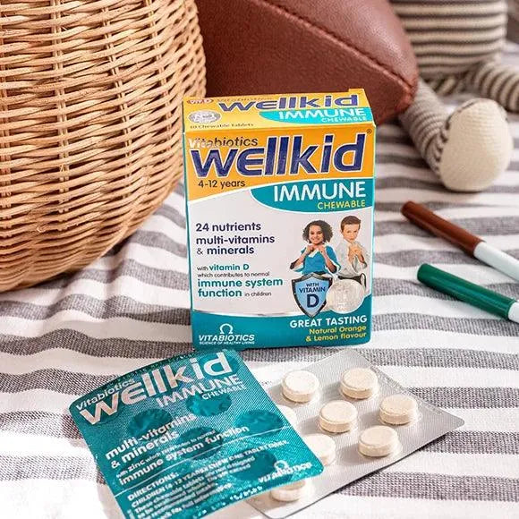 Vitabiotics - Wellkid Immune Chewable 30Tabs - GOLDFARMACI