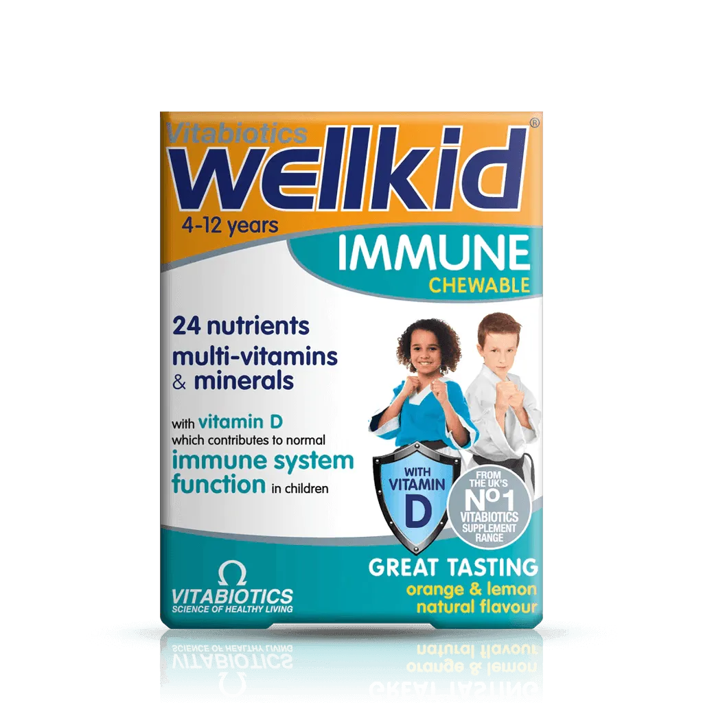 Vitabiotics - Wellkid Immune Chewable 30Tabs - GOLDFARMACI