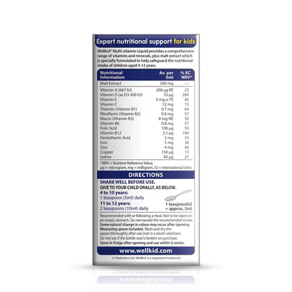 Vitabiotics - Wellkid Multi-vitamin Liquid 150ml - GOLDFARMACI