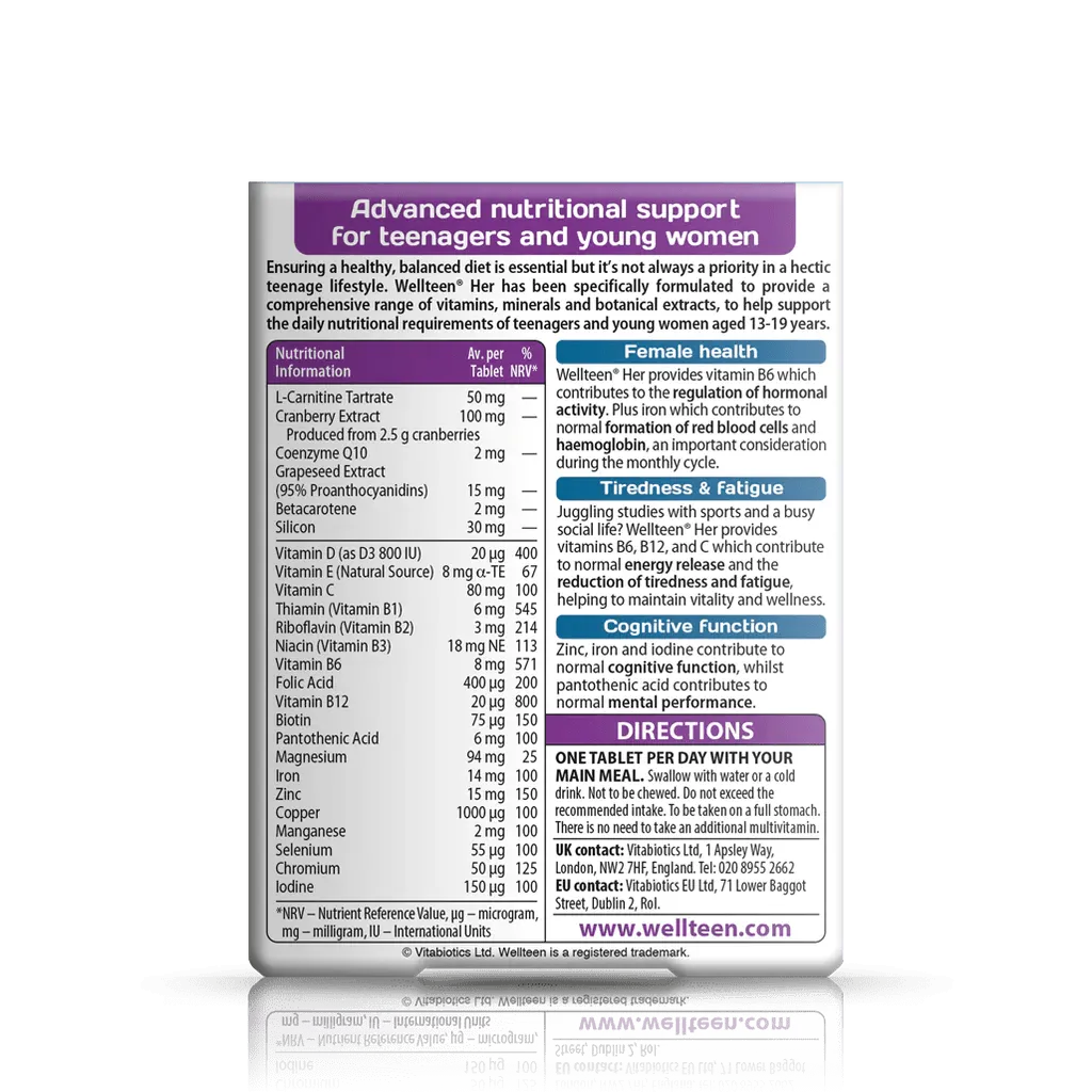 Vitabiotics - Wellteen Her 30Tabs - GOLDFARMACI