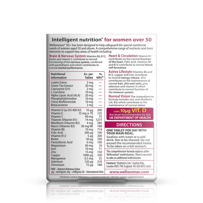 Vitabiotics - Wellwoman 50+ 30Tabs - GOLDFARMACI