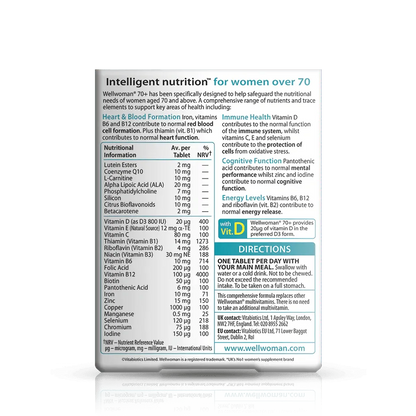 Vitabiotics - Wellwoman 70+ 30Tabs - GOLDFARMACI