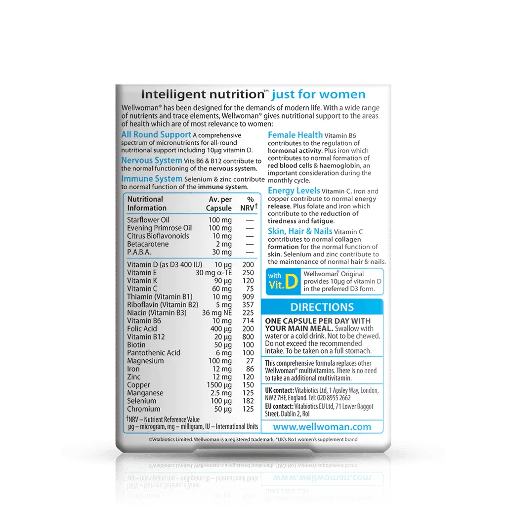 Vitabiotics - Wellwoman Original 30Tabs - GOLDFARMACI