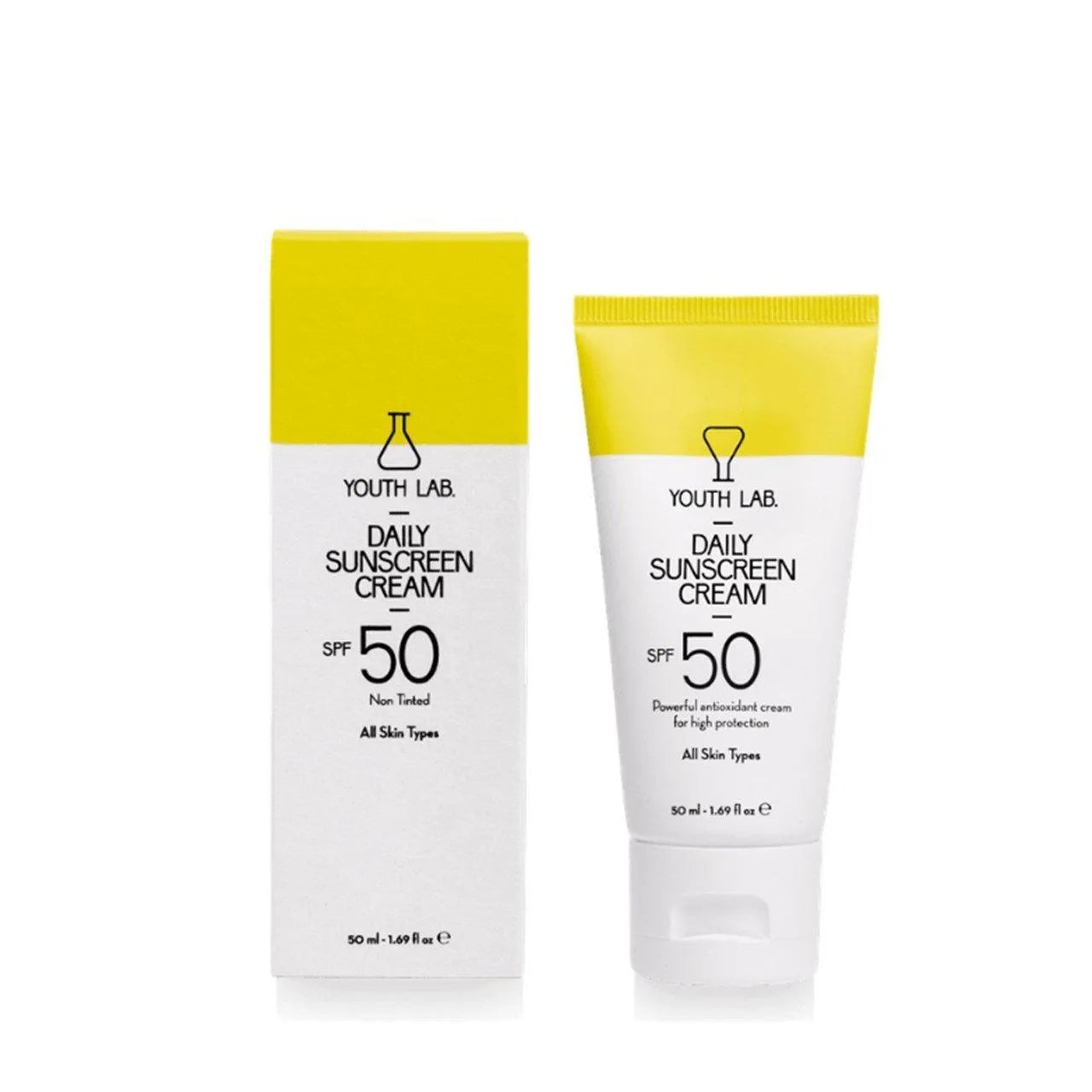 Youth Lab - Daily Sunscreen Cream Spf50 Non Tinted 50ml - GOLDFARMACI